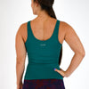 Low Back Crop Tank - Green Storm Breeze