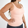 Low Back Tank - Heather Peach Nectar Breeze