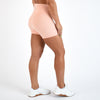 Heather Peach Nectar High Rise Spandex Shorts