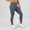 Gray Black Ribbed Legging 7/8 25" - El Toro