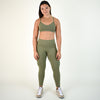 Heather Olive Legging 7/8 25" - El Toro