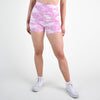 Heather Quartz Pink Camo High Rise Spandex Shorts