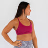 Racerback Sports Bra - Cami in Heather Sangria