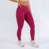 Heather Sangria High Rise Workout Leggings