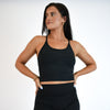 Black Pointelle Crop Tank - Switch Up