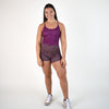 Violet Leopard Crop Tank - Switch Up