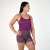 Violet Leopard Crop Tank - Switch Up