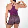 Violet Leopard Crop Tank - Switch Up