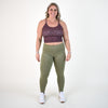 Heather Olive Legging 7/8 25" - El Toro