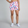 USA Smiley High Rise Spandex Shorts