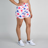 USA Smiley High Rise Spandex Shorts