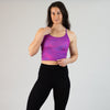 Raspberry Glow Switch Up Crop Tank - Fitted