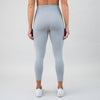 Sleet Gray Crop Leggings 21" El Toro - Bounce Fabric by FLEO