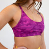 Fuchsia Red Camo Racerback Sports Bra - Cami by FLEO