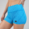 Ocean Speckle Mid Rise Contour Training Shorts For Women