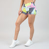 Acid Bandana Mid Rise Contour Training Shorts For Women