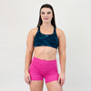 Blue Camo Scoop Neck Sports Bra - Isla