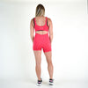 Women's Virtual Pink Open Back Bodysuit