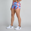 Vivid Americamo Mid Rise Contour Training Shorts For Women