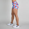 Vivid Americamo Mid Rise Contour Training Shorts For Women