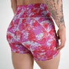 Watermelon Wave High Rise Spandex Shorts