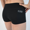Black Classic Athletic Shorts, Mid Rise Shorts in Original by FLEO