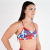 Red White and Blue Sports Bra - Reinette by FLEO