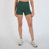 Pine Green No Front Seam High Rise Spandex Shorts