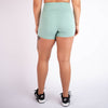 Heather Beryl High Rise Spandex Shorts