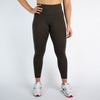 Heather Black Olive Super High Leggings - Bounce Fabric