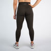 Heather Black Olive Super High Leggings - Bounce Fabric