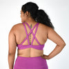 Scoop Neck Athletic Sports Bra - Sugar Plum - Isla 