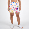 Brush Stroke Biker Shorts - 6" Inseam