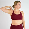 Racerback Sports Bra - Cami in Cabernet