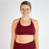 Racerback Sports Bra - Cami in Cabernet