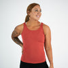 Low Back Tank - Cayenne Red Ribbed Breeze