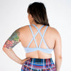 Scoop Neck Athletic Sports Bra - Chambray Sky - Isla 