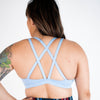 Scoop Neck Athletic Sports Bra - Chambray Sky - Isla 