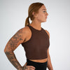 Brown Womens Crop Top - Tempo