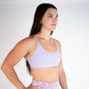 Racerback Sports Bra - Cami in Purple Heather