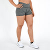 Heather Gray High Rise Spandex Shorts