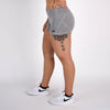 Heather Silver Apex Contour Training Shorts For Women