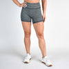 Heather Gray High Rise Spandex Shorts