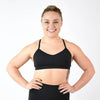 Heather Black Sports Bra - Reinette by FLEO