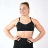 Heather Black Sports Bra - Reinette by FLEO