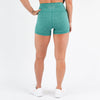 Heather Emerald High Rise Spandex Shorts