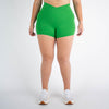 Kelly Green High Rise Spandex Shorts