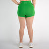 Kelly Green High Rise Spandex Shorts