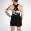 Women's Singlet in Black Smoke for Powerlifting and Olympic Lifting