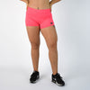 Heather Neon Punch Mid Rise Contour Training Shorts For Women